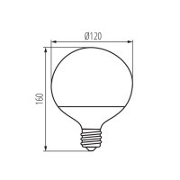 LUNI PRO E27 LED-WW Světelný zdroj LED (nový kód 33511) KANLUX 22571