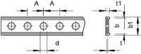 OBO 5055 L PE I 14 Montážní pás potaženo plastem 14x3mm černá Ocel