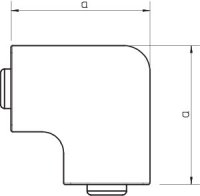 OBO WDK HF40060RW Kryt plochého rohu pro kanál WDK 40x60mm čistě bílá