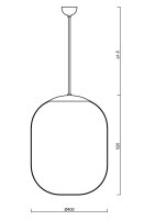 Závěsné svítidlo TANIA P2 LED-5L07C09Z11/298/a1/NK1W C 3000 41W IP40 66465