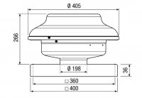 Maico 0087.0304 EHD 20 radiální střešní ventilátor