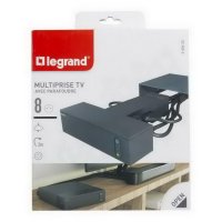 Televizní zásuvka/hub 4x2P+T 4x2P 2m přepěťová ochrana Legrand