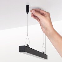 Závěsná sestava KLUŚ RG-1 do stropu černá /42647L9005/ ALUMIA C28230L07