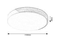 Maple LED 24W IP20 3000K bílá RABALUX 3527