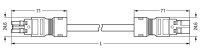 Propojovací kabel B2ca zásuvka-zástrčka 2pól. WAGO 771-8292/015-605