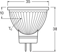 LEDVANCE LED MR11 P 4.2W 827 GU4