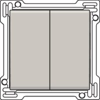 2x 1/2 Kolébka-LIGHT GREY NIKO 102-61505