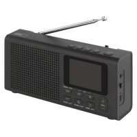 Přenosné rádio s Bluetooth, MP3, DAB DAB+ FM, černé EMOS E0090