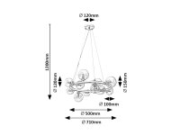 Aslov zlatá G9 11x MAX 28W IP20 lm