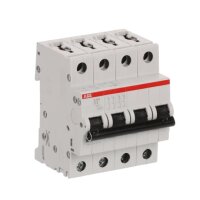 S204-D4 4 fázový jistič 4 A char. D 6kA ABB 2CDS254001R0041
