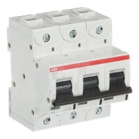 S803S-C16 jistič 3P char. C 16A s klecovou svorkou Icu 50kA ABB 2CCS863001R0164