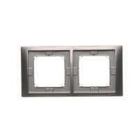 Rámeček 2-násobný Neos IP44 s těsněním, Inox KONTAKT SIMON BMRC2B/21