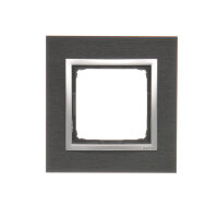 Rámeček 1 -násobný Simon 54 Nature, IP20/IP44 kovový inox yin DRN1/78