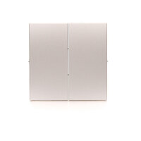 Kryt dvojitý pro přístroje spínaču a tlačítek: SW5M, SP2M, stříbrná matná