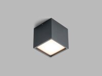 Venkovní stropní svítidlo CUBE, A DALI/PUSH 12W 3000K antracit LED2 5111134D