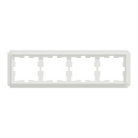 Rámeček Merten D-Antique, čtyřnásobný, lotus white, lesklý plast MEG4040-4735