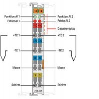 2kanálový analogový vstup termočlánek J diagnostika Wago 750-469/000-006