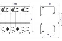 Svodič impulzních proudů HLA50-255/3+0 SPD typ 1 HAKEL 10972