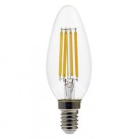 LED žárovka svíčka 4W, E14, 2700K, CRI 80, 320°, 470lm, PF 0,4, 38mA