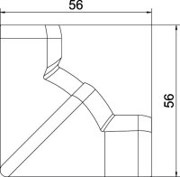 OBO ATR AI5422 blc Vnitřní roh ATR variabilní 57x57x61 čistě bílá