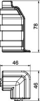 Vnější roh OBO SLL AE2070 cws SLL krémová bílá Polyvinylchlorid PVC
