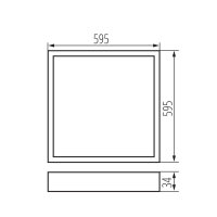 OSD 40W-840-MPRM-W-P1 Vestavné svítidlo DALI KANLUX 32828