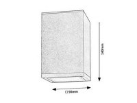 Zombor GU10 1x 35W IP54 antracit RABALUX 7820