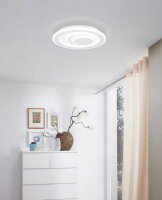 Stropní svítidlo PALAGIANO 1 LED d300 bílá/satén 14,7W IP20 EGLO 32051