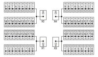 Modul pro rozvedení potenciálu, 4 potenciály, Každé s 19 kontaktními místy