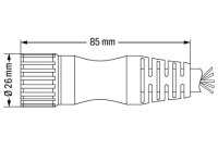 propojovací kabel 12pól. délka 15 m černá WAGO 756-3201/120-150
