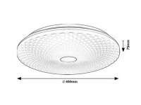 GALETI2 svítidlo stříbrná LED 24W IP20 RABALUX 71184