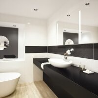 BELLA GU10 zápustná černá 230V LED GU10 15W IP65 RENDL R13599