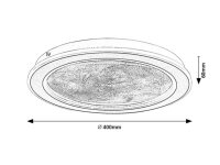 EFRAEL zlatá LED 24W IP20