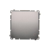 Ovládač zapínací ZVONEK, řazení 1/0, 10AX, 250V~, Inox KONTAKT SIMON BMD1.01/21