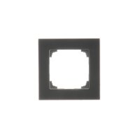 Rámeček 1 násobný, skleněný černé sklo KONTAKT SIMON TRN1/182