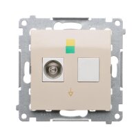 ekvipotenciální zásuvka krémová KONTAKT SIMON DGEK1.01/41