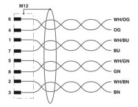 Síťový kabel NBC-M12MR/ 2,0-94L PHOENIX CONTACT 1192121