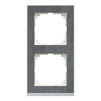 Krycí rámeček, Merten M-Pure Decor, dvojnásobný, Slate SCHNEIDER MEG4020-3669