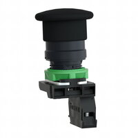 Schneider XB5AC21 Ovládač stiskací s hřibovým knoflíkem, 1 Z - černý