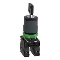 Schneider XB5AG03 Ovládač otočný a se zámkem - 3 pev. polohy, 2 Z - klíč