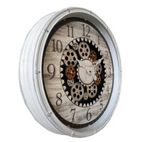 Nástěnné hodiny INA bílá, arabský ciferník, d510 mm GLOBO B992526