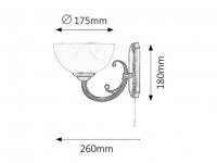Marlene E14 1x 40W IP20 bronz RABALUX 8541