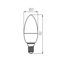 Světelný zdroj LED IQ-LED C37E14 5,5W-WW 27294 Kanlux