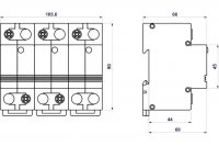 Svodič impulzních proudů HLA50-255/3+0 LED SPD typ 1 HAKEL 10981