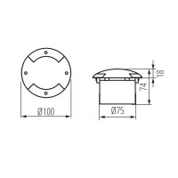 Nájezdové svítidlo ROGER DL-2LED6 07281 Kanlux