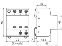 Aplikačně optimalizovaný kombinovaný svodič DEHNshield typ 1+2 pro 3fáz TN-C