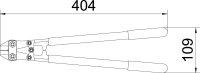 OBO GR BS Štípací kleště pro mřížové žlaby l = 400 mm Ocel St