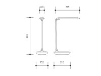 Stolní lampa DIPLOMAT dark PANLUX PN15300016