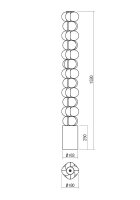Stojací lampa JACO LAMP LED 52W 3000K BK REDO 01-2691
