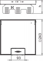 OBO 7409234 Čtvercová kazeta RKSN2 UZD3 9MS25